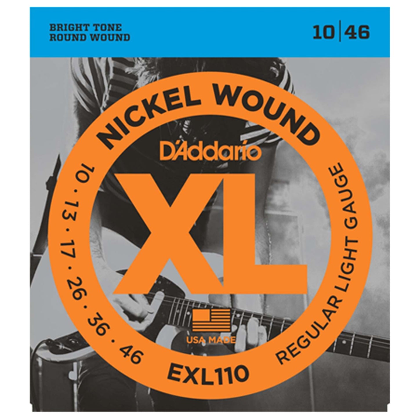 D'Addario EXL110 Electric Guitar Strings Light  EXL-110 10-46