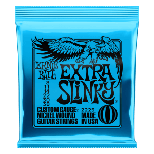 Ernie Ball Extra Slinky Nickel Wound Electric Guitar String, 8-38 Gauge