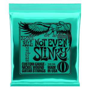 Ernie Ball Not Even Slinky Nickel Wound Electric Guitar Strings 12-56 Gauge