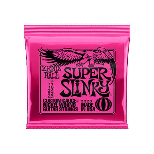 Ernie Ball Super Slinky Nickel Wound Electric Guitar Strings - 9-42 Gauge